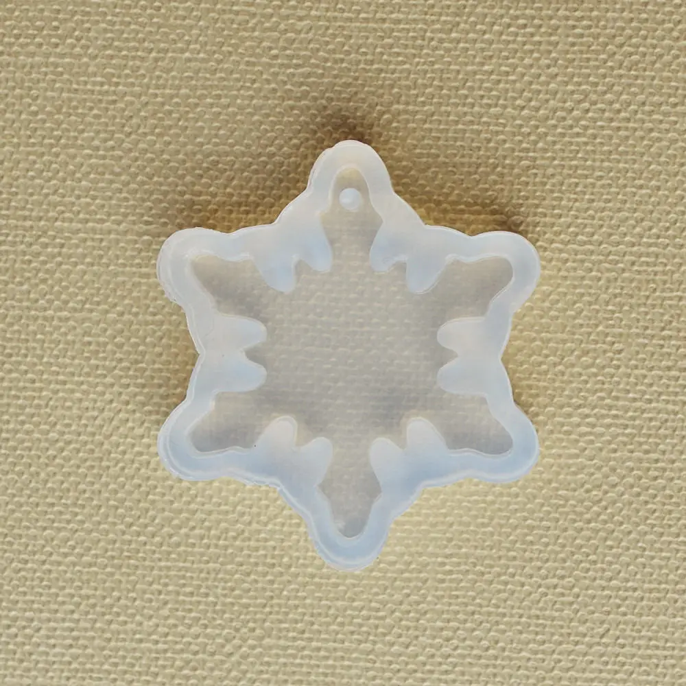 Christmas snowflake Силиконовая форма слеза Луна Звезда троянская Смола силиконовая форма ручной работы DIY эпоксидная смола для изготовления ювелирных изделий полимерные формы - Цвет: Christmas snowflake