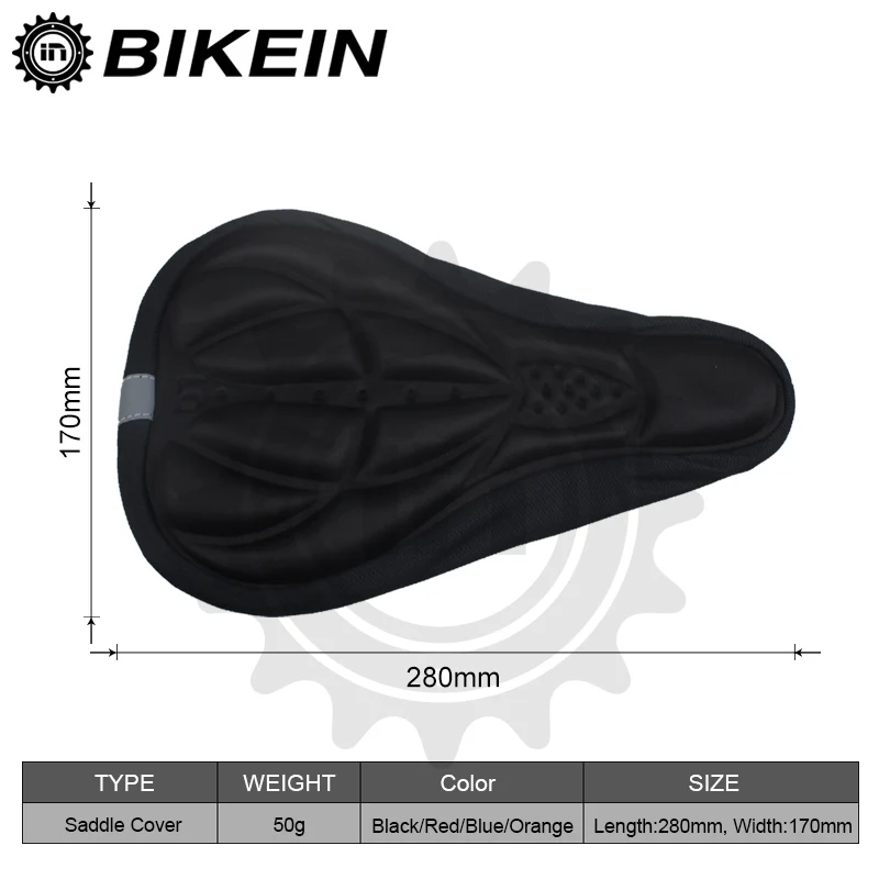 BIKEIN-Горная Дорога велосипедное седло Крышка Велосипедное переднее сиденье коврик Удобная подушка Велосипедное мягкое сиденье 4 цвета