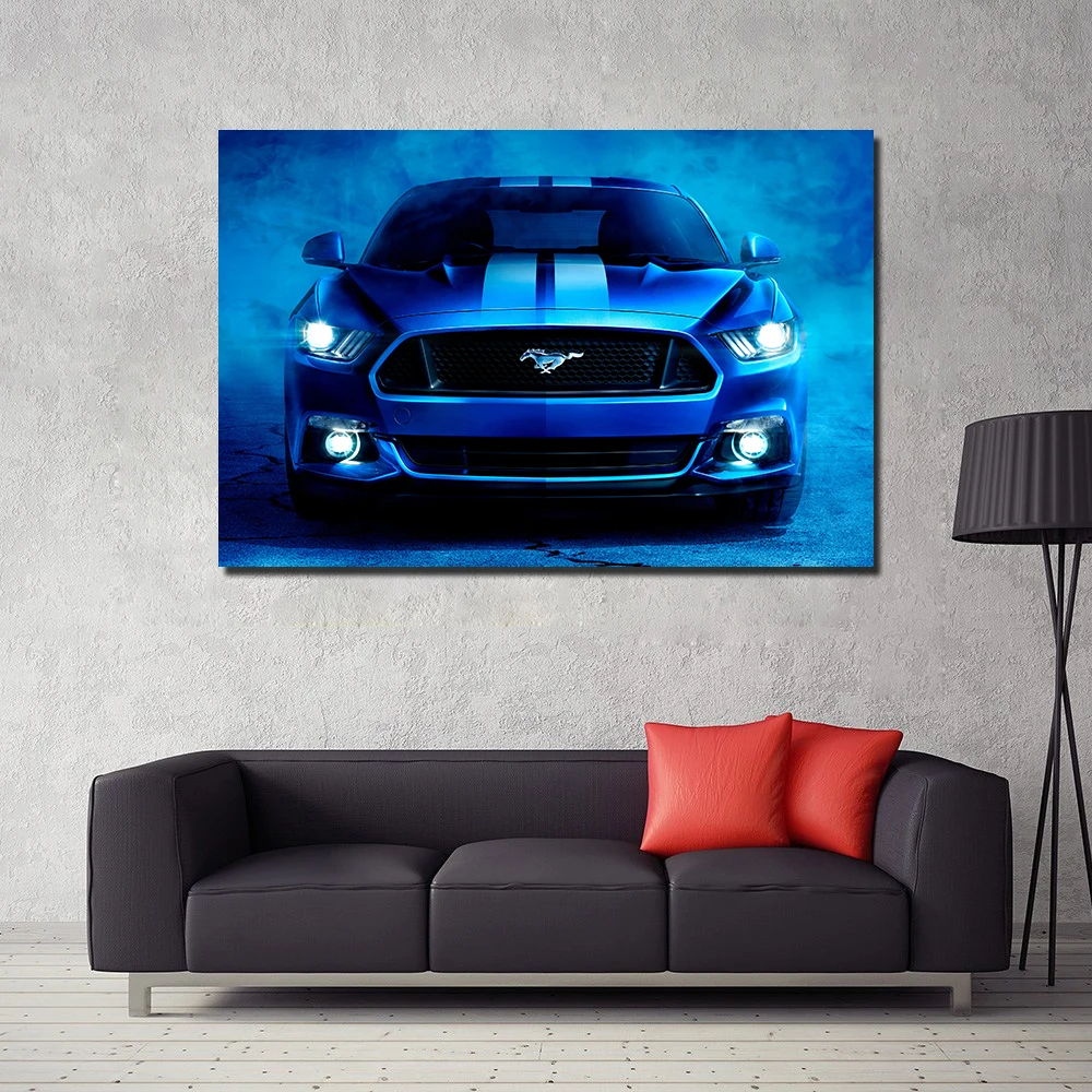 Ford Shelby Mustang печатный плакат Современная декоративная живопись DIY рамка настенная
