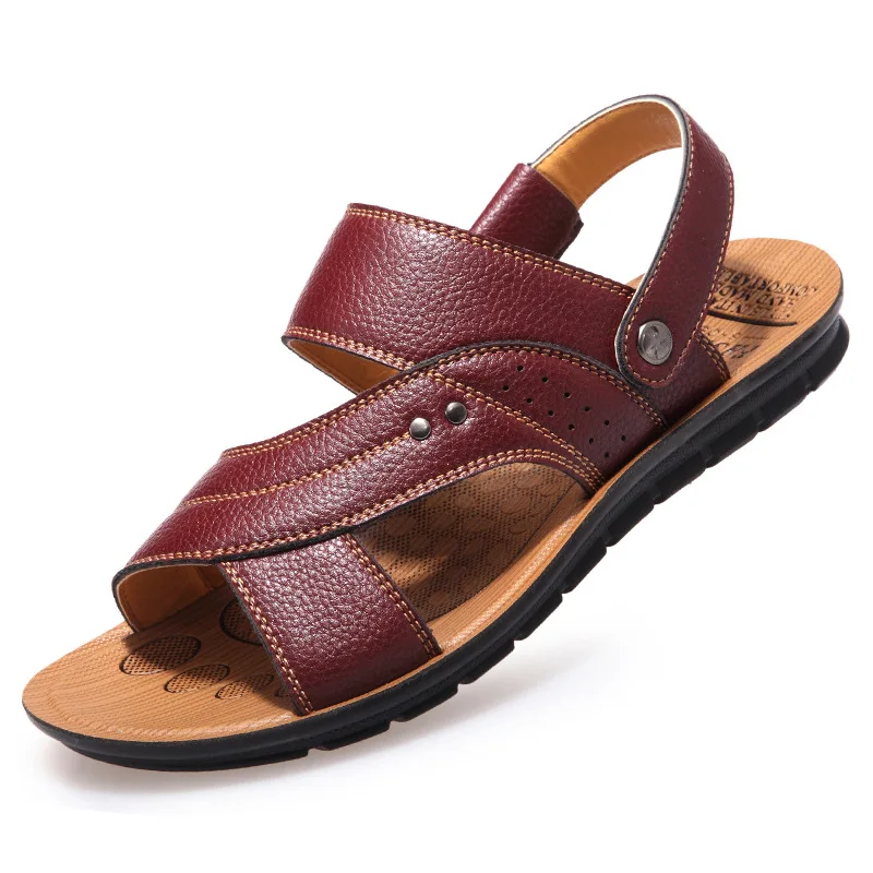 Модные мужские сандалии повседневная обувь классические высококачественные