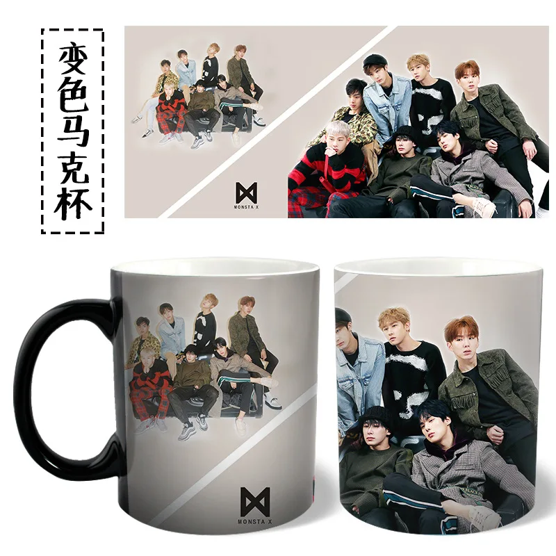[MYKPOP]MONSTA X кодовая кружка кофейная вода Молоко керамическая чашка креативные KPOP