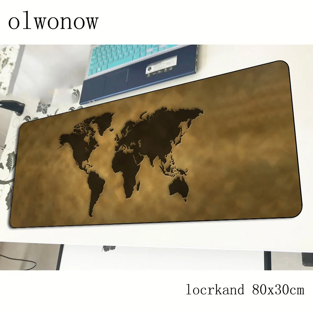 Коврик для мыши world map восхитительный компьютерный геймер коврик 800x300x2 мм новый