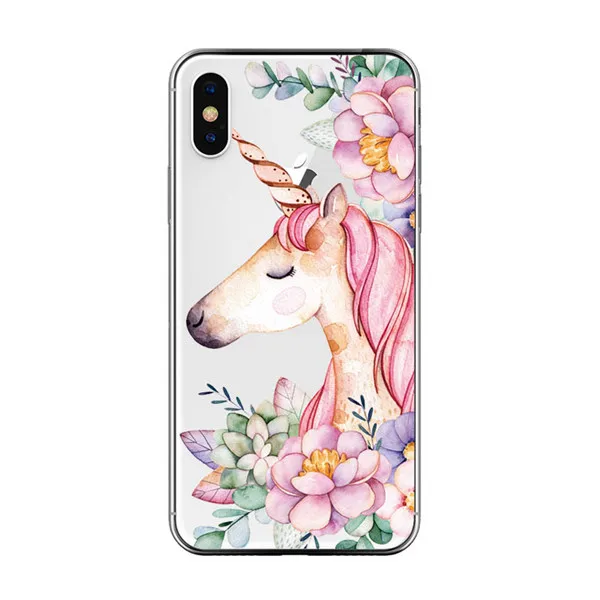 86 Мягкий силиконовый чехол для iphone 5S, 5, SE, 6, 6 s, 6, 7, 8 Plus, фламинго, цветочный узор, чехол для телефона для iphone 6, 6 s, 7 Plus, X, 10, чехлы - Цвет: 86