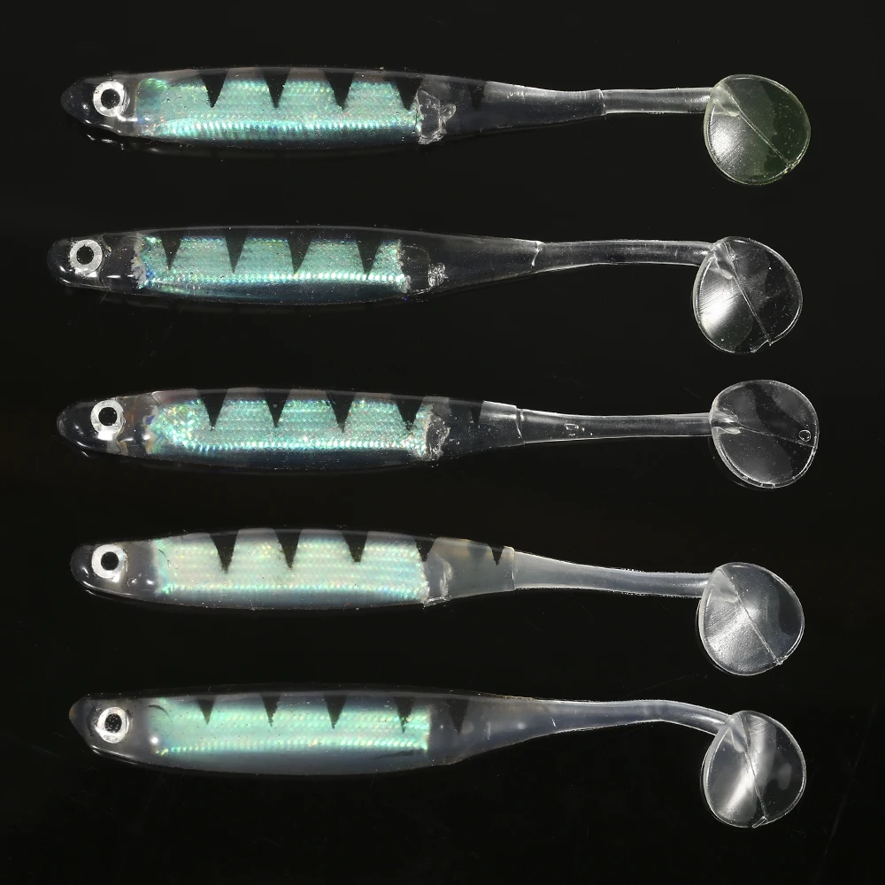 Мягкая силиконовая приманка Lixada 5 шт./лот рыболовная для окуня плавающие приманки