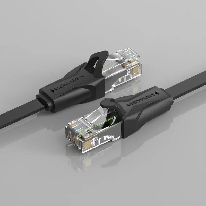 Высокоскоростной сетевой кабель Vention UTP CAT 6 плоский гигабитный Ethernet RJ45