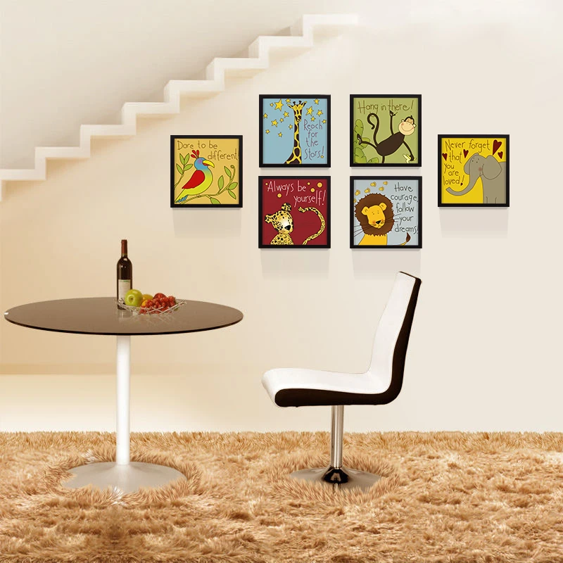 Милый мультяшный лес Amazon гостиная декоративная картина спальня детская комната