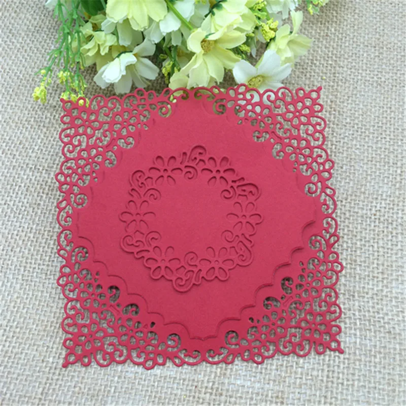 5 шт. Классическая Цветочная рамка DIY Новые металлические режущие штампы