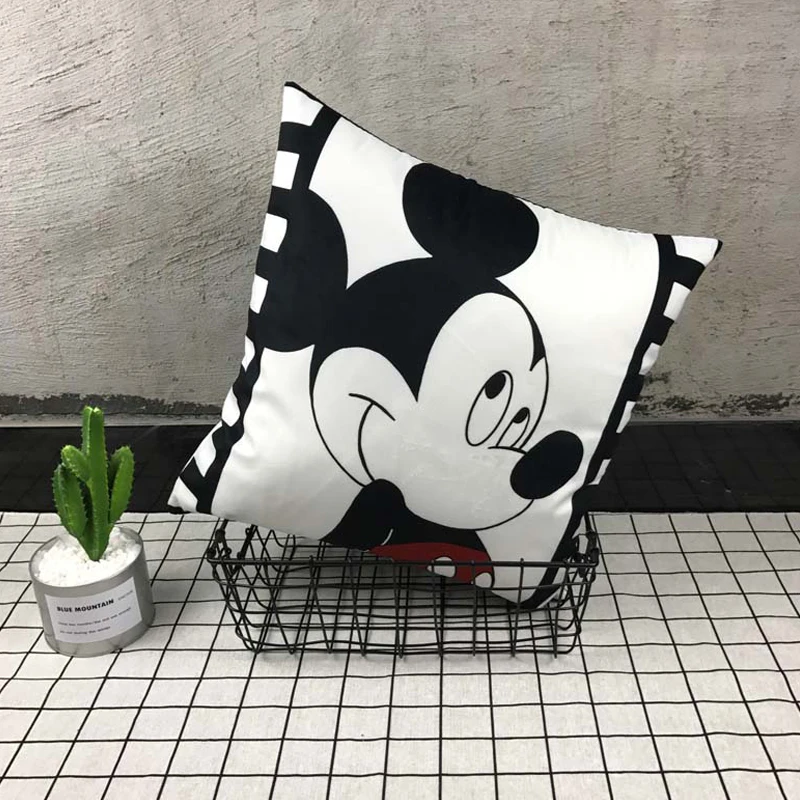 Подушка без набивки 40*40 см подушка Микки Маус Минни чехол мультяшный для подушки