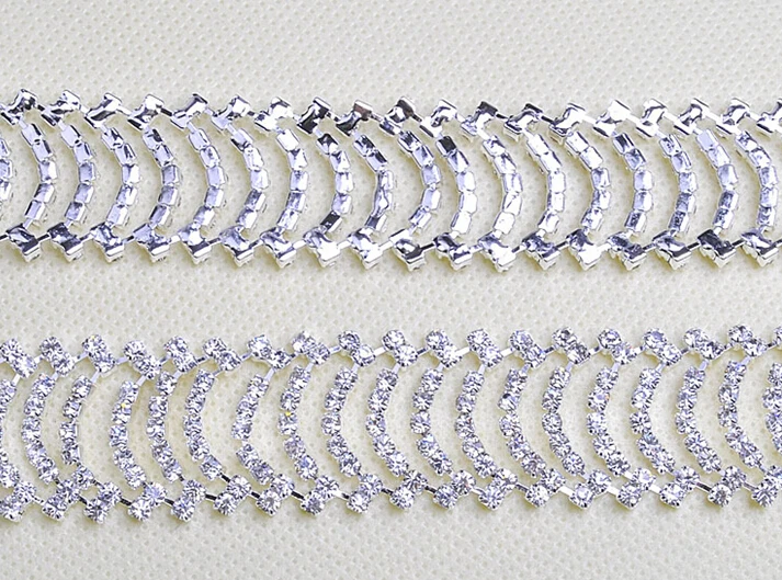 5 ярдов/партия блестящие стразы 2 см LW0109|applique trim|clear rhinestonesrhinestone crystal |