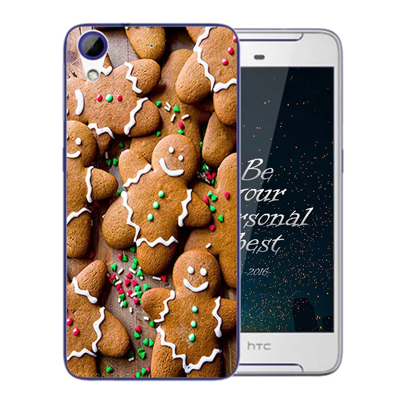 Phone Case For HTC Desire 628/628 Dual Sim Merry X'MAS Pattern Soft Silicone Transparent Back Cover 628 Coque |