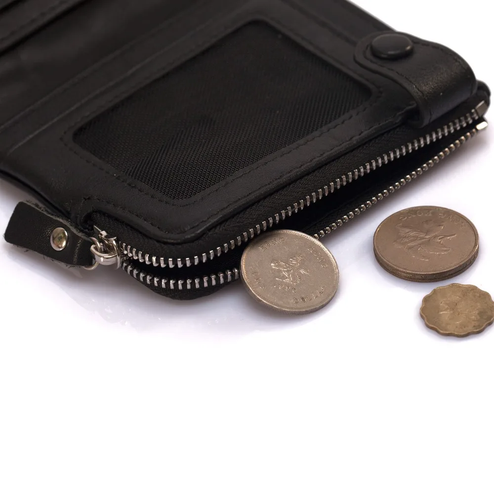 Top Quality Leather Mens Wallet Touch large Capacity Man Soft Purse Slim Practical Male Wallrts With Coin Pocket ID Card | Багаж и сумки