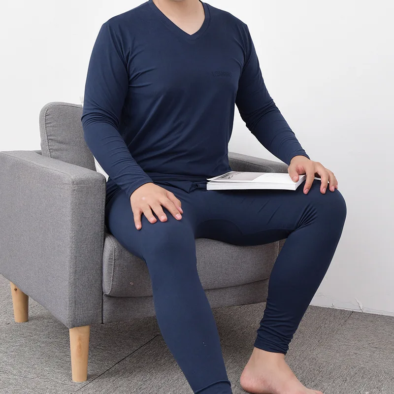 Мужское нижнее белье 2018 Осень зима Новое мужское хлопковое комплект из 2
