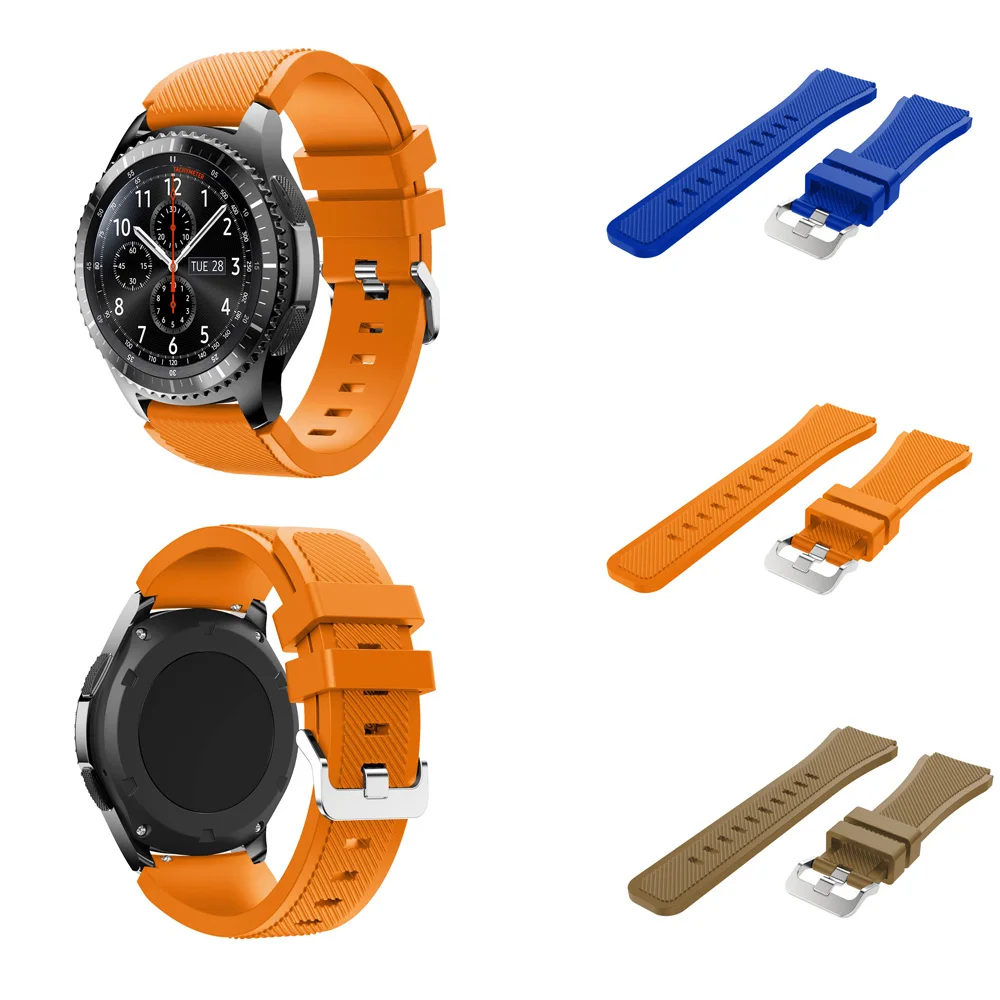 

Silicone Bracelet for Samsung Gear S3 Frontier band Galaxy watch 46mm strap smart watch 22mm watchband S 3 Classic Accessories