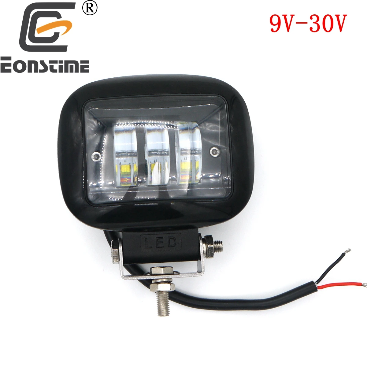 Eonstime 1шт 27W 12V/24V 9LED Круглый светоотражатель, туманостойкий, отражается на дороге ATV, можно установить на трактор поезд лодку грузовик мотоцикл, лампы ATV UTV