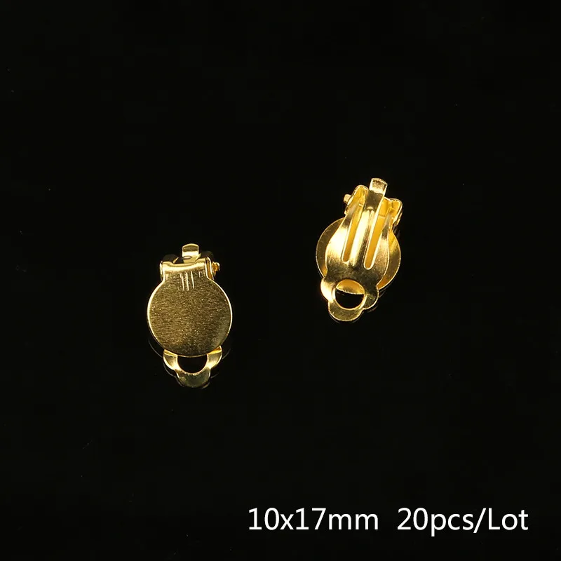 Gold Plated 4-20 шт./лот различные формы медная железная металлическая серьга в виде клипсы позолоченные серебряные серьги крючки для женщин - Окраска металла: Gold Plated