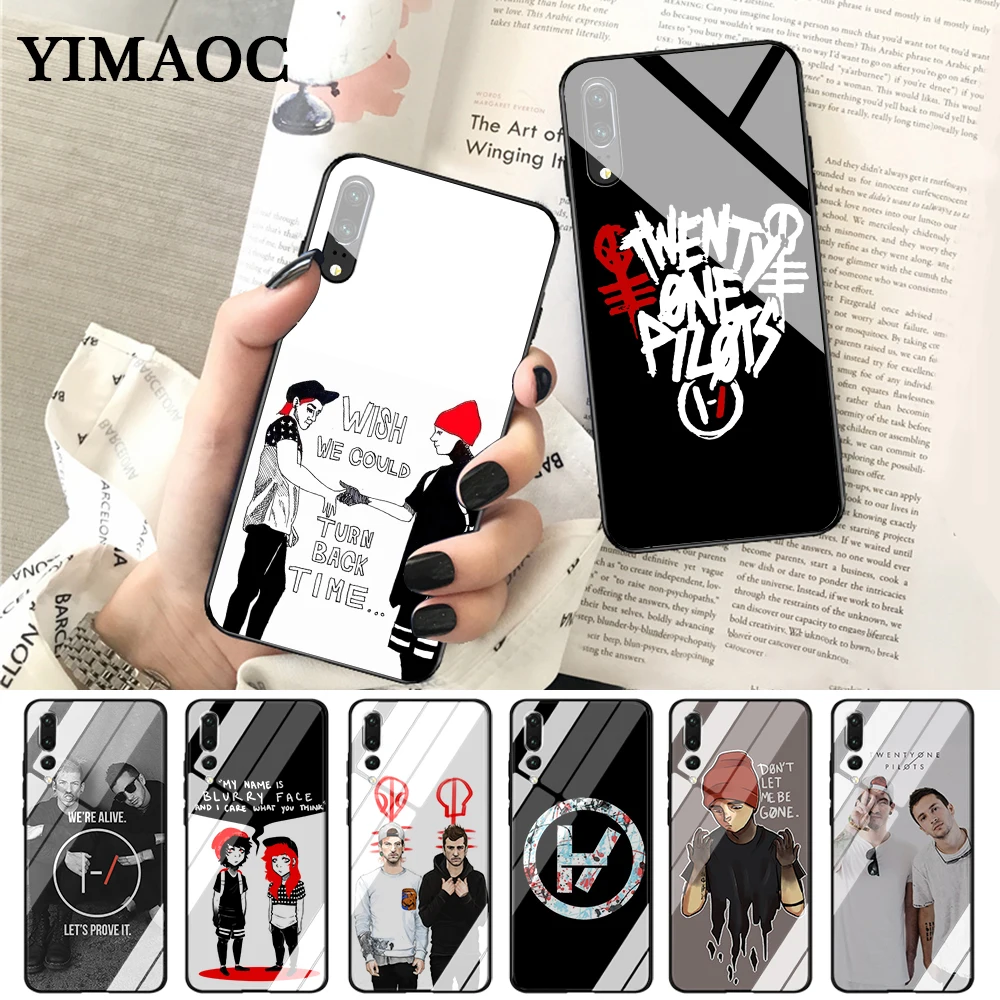 YIMAOC twenty one pilots Тайлер Джозеф стеклянный чехол для Huawei P10 Lite P20 Pro P30 P Smart honor 7A 8X9 10 Y6 mate