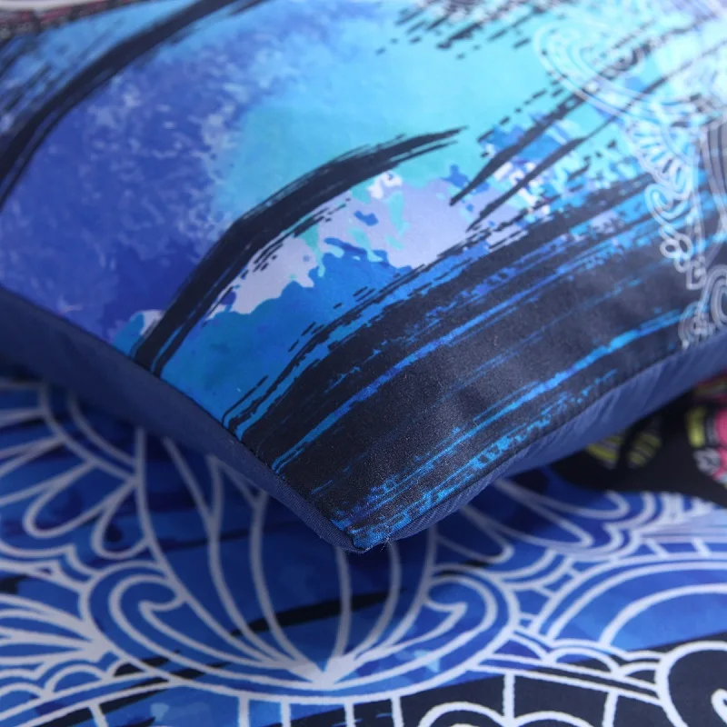 Новые постельные принадлежности Красочные Слон взрослый 3 шт 1 пододеяльник + 2