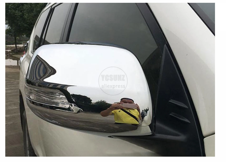 2010- Зеркало Обложка для Toyota Land cruiser Prado 150 заднего вида аксессуары для зеркал для toyota Prado 150 2010 YCSUNZ