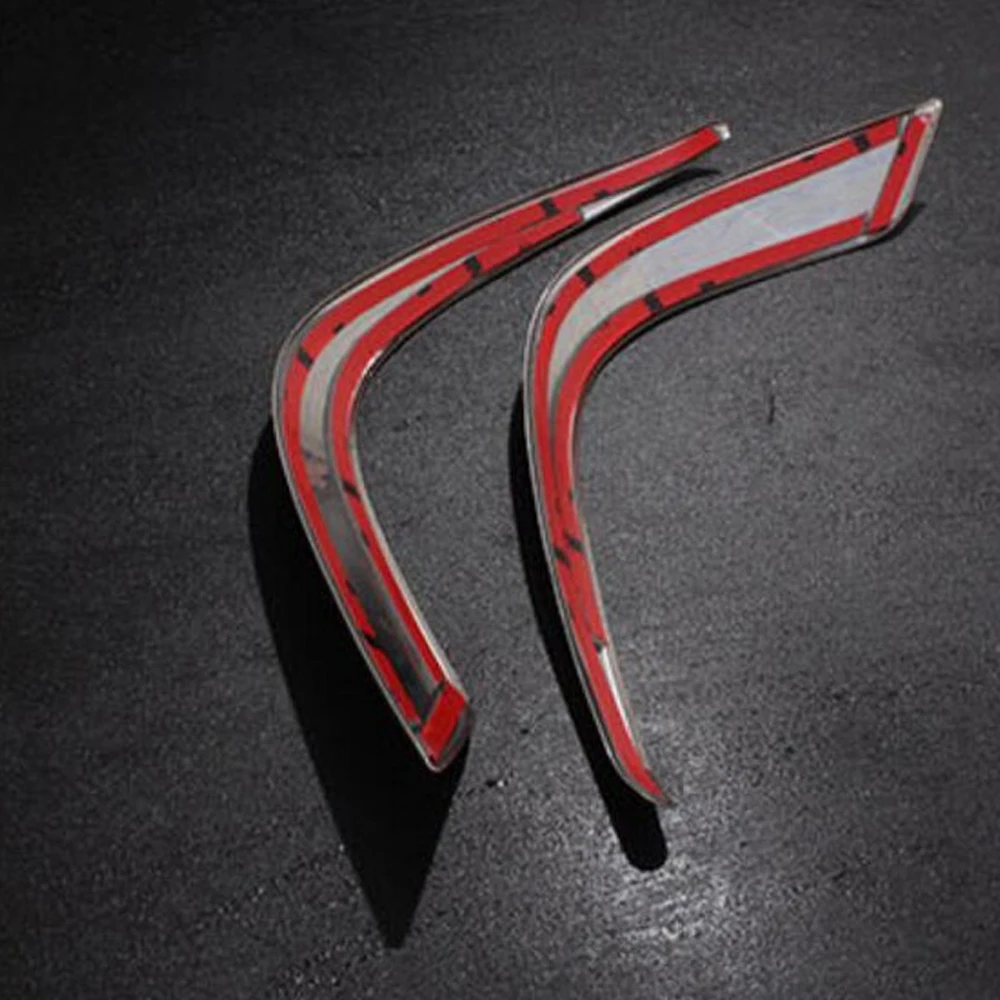 

2Pcs Car Acc Decoration Chrome Plated Front Fog Light Lamp Eyebrow Cover Trim Fit for Mazda 6 Atenza 2013-2016