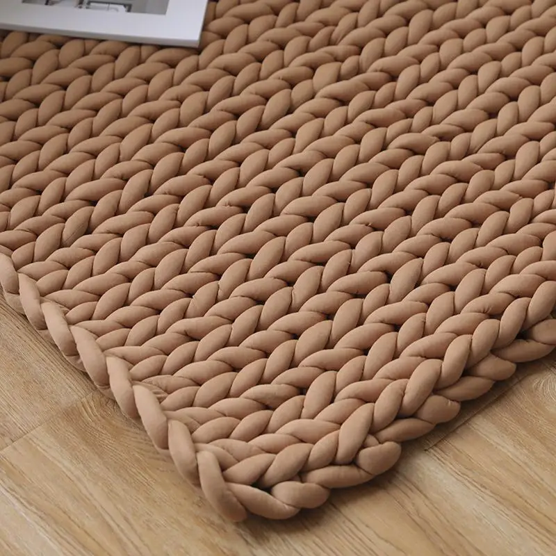 Высококачественное массивное хлопковое пряжа трубчатой формы DIY громоздкие руки вязаное одеяло ручной вязки пряжа jumbo пряжа 1000 за мяч - Цвет: Бронза