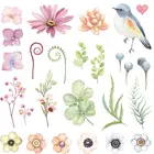 Маленькие цветочные патчи много теплопередающих патчей для девушек, женщин, футболок, одежды, патчей, моющиеся DIY наклейки на одежду Y-084