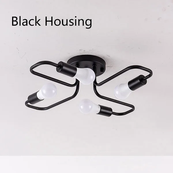 Black Housing Новое поступление, светодиодная Люстра для гостиной, спальни, кухни, droplight E27, светодиодное освещение, люстры, Потолочная люстра - Цвет абажура: Black Housing