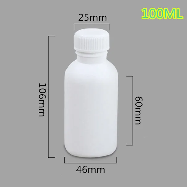 100ML A Плотные пластиковые фторированные бутылки Химические органические растворители Контейнер 50 мл, 100 мл, 200 мл, 250 мл, 500 мл, 1000 мл - Цвет: 100ML A