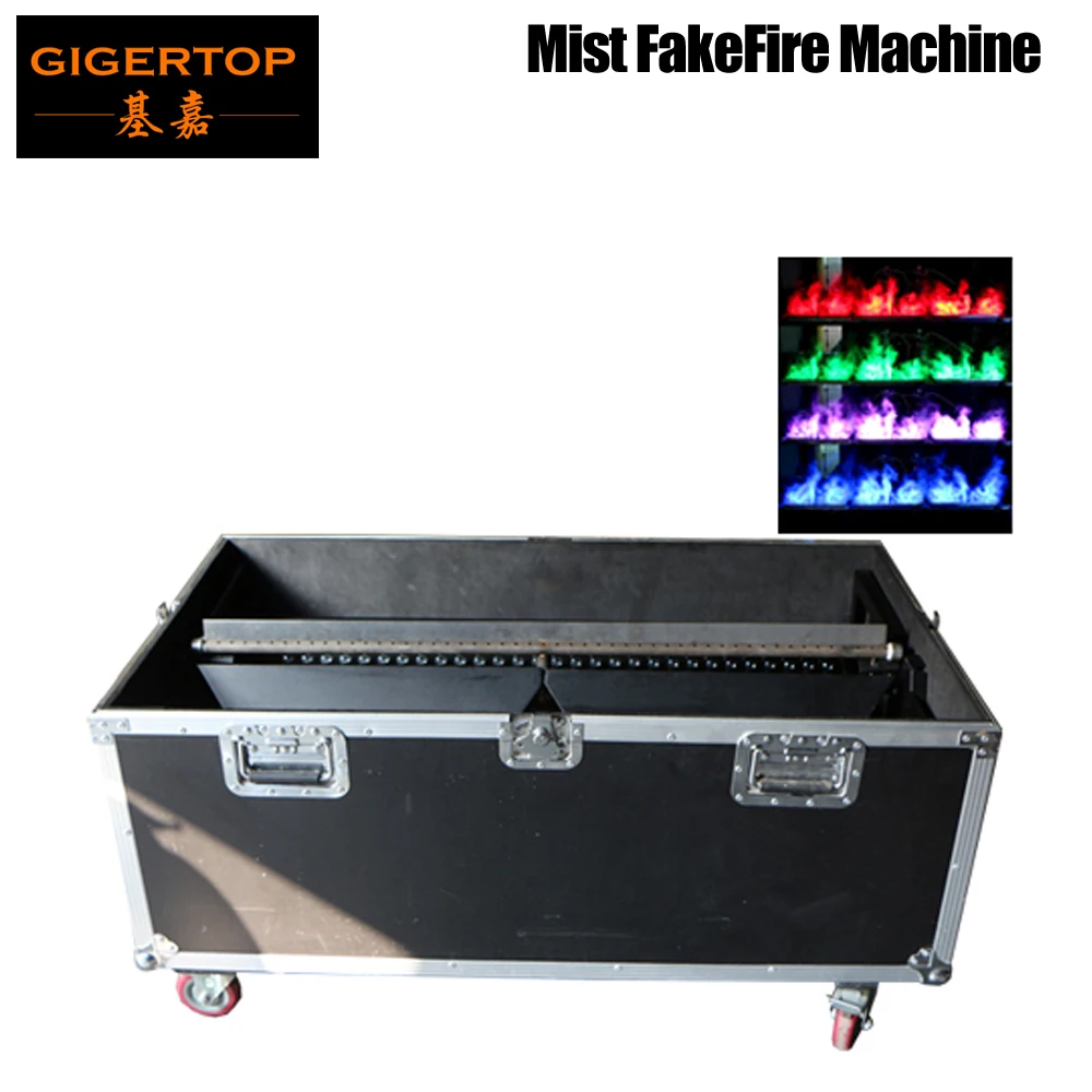 للبيع Gigertop رحلة حالة ضباب وهمية لهب آلة DMX التحكم RGB F10 Led اللون للماء مصباح عالية سرعة المياه الضباب تنتج 110/220V