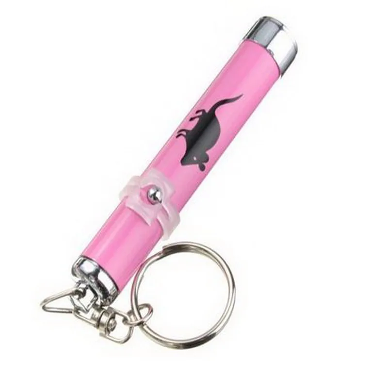pink Крутая 2 в 1 красная лазерная кошачья Игрушка ручка указка ручка с белым светодиодный светильник шоу палка для игры Детские игрушки лазеры указка для кошки - Цвет: pink