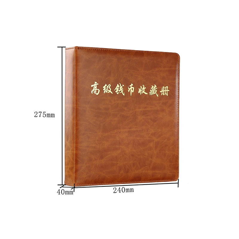 

3-hole New Coin Paper Money Note Stamp Holder Page Binder Empty Album Free Shipping 27cm*24cm*4cm