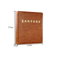 3 hole new coin paper money note stamp holder page binder empty album free shipping 27cm24cm4cm