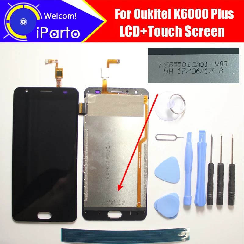 ЖК дисплей и сенсорный экран Oukitel K6000 Plus 100% оригинальный протестированный