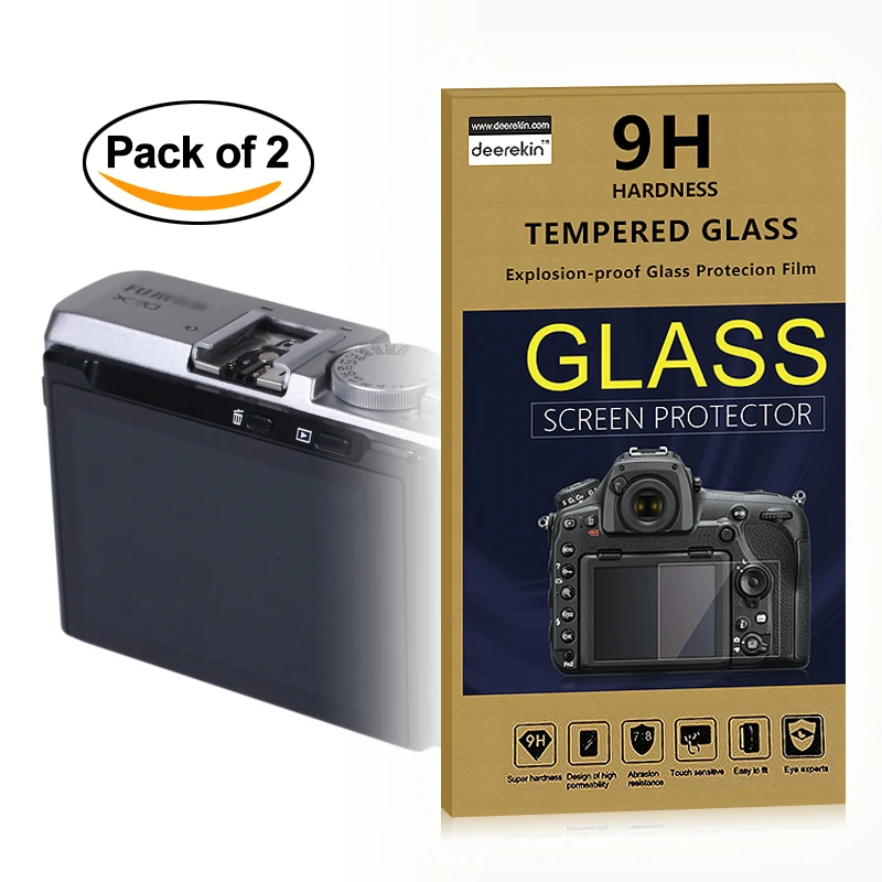 2 шт., самоклеящиеся защитные стекла 0,25 мм для цифровой камеры Fuji Fujifilm X70 FinePix XP140 XP130 XP120 XP90
