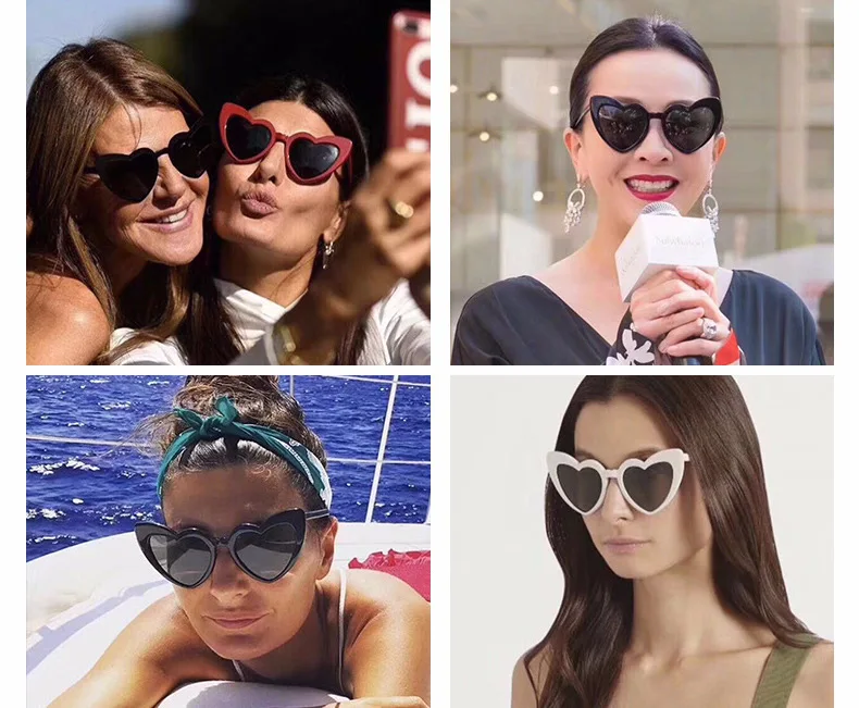 ZUCZUG Big Heart Women Sunglasses 2018 Trending New Special Design Female Oculos Gradient Fashion Summer Lady Sun Glasses | Аксессуары