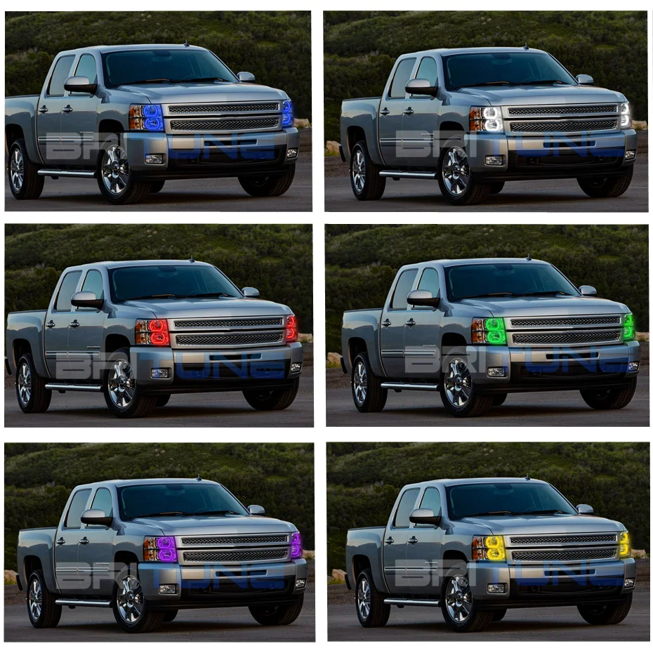 Britune RGB ангельские глазки для Chevrolet Silverado аксессуары беговой платы Автомобильные