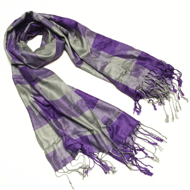 Женский шарф из полиэстера в клетку теплый мягкий классический испанском стиле