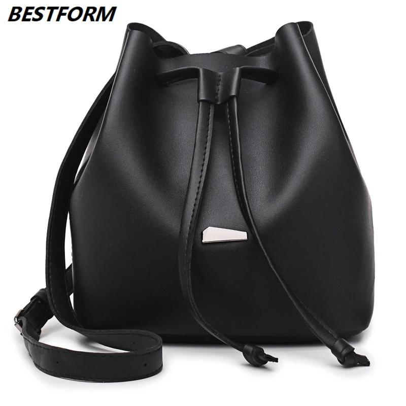 BESTFORM женские сумки сумка через плечо женская кожаная Большая вместительная
