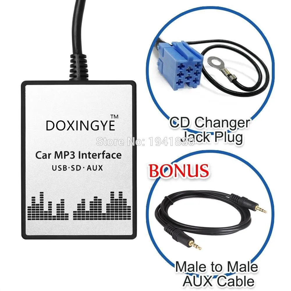 DOXINGYE USB SD AUX Автомобильный MP3 музыкальный радио цифровой CD Changer Adapte музыка для Audi A2 A3 A4/S4 A6/S6, A8/S8 AllRoad TT