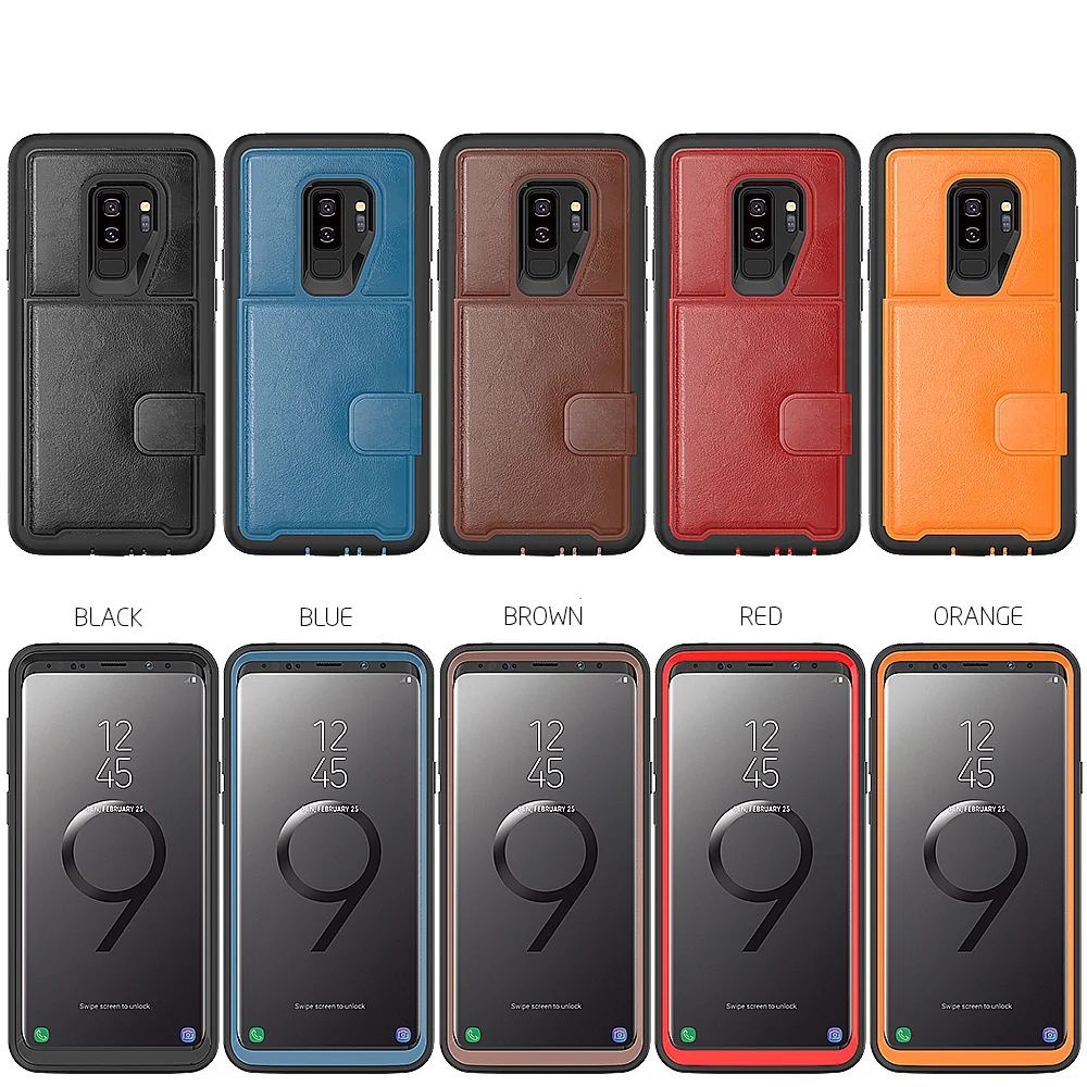 CBL PC+ TPU+ из искусственной кожи чехол для samsung S10 Plus S10 Note9 мульти держатели для карт чехол для samsung S9 Plus чехол для телефона чехол