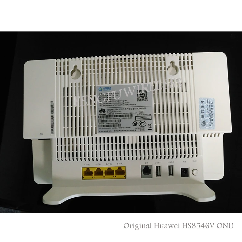 Оригинальный HS8546V GPON ONU ONT HGU двухдиапазонный маршрутизатор 4GE + Wifi2.4GHz и 5ghz такая же