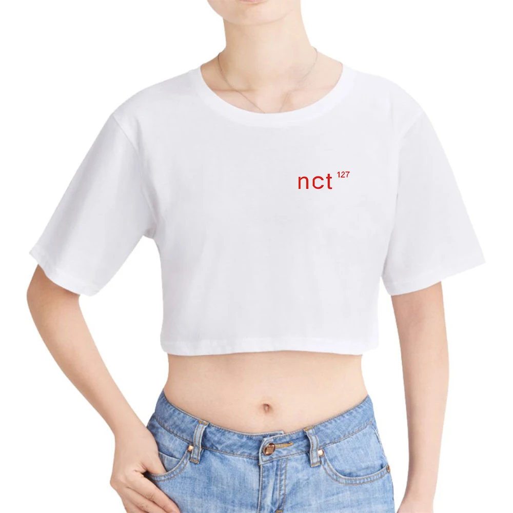 Нео-Сити, Сеульское производство, Летняя женская одежда Nct 127 Kpop, базовые футболки, качественная уличная одежда с коротким рукавом, пупок, повседневная одежда с круглым вырезом