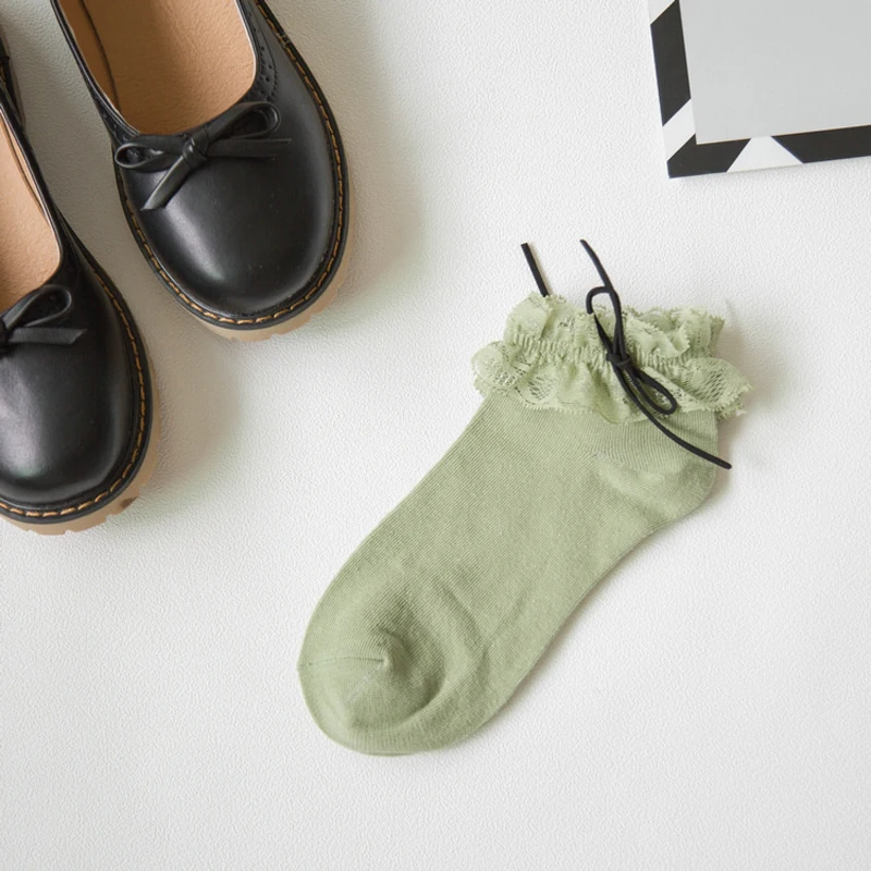 Милые кружевные Дышащие носки для девочек милые в стиле ретро Винтажные женские
