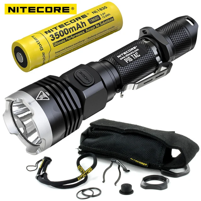 

Nitecore P16 TAC 1000 люмен CREE XM-L2 U3 светодиодный тактический фонарь 18650 перезаряжаемый аккумулятор для охоты