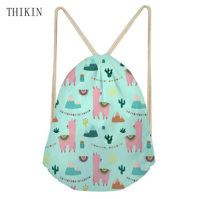 Детские спортивные сумки для плавания THIKIN милые ламы с ацтекским принтом