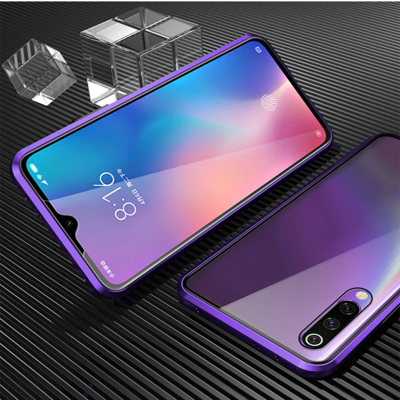 Металлический магнитный чехол для Vivo Oppo Realme X A9 F11 X23 X27 IQOO Reno двухсторонний