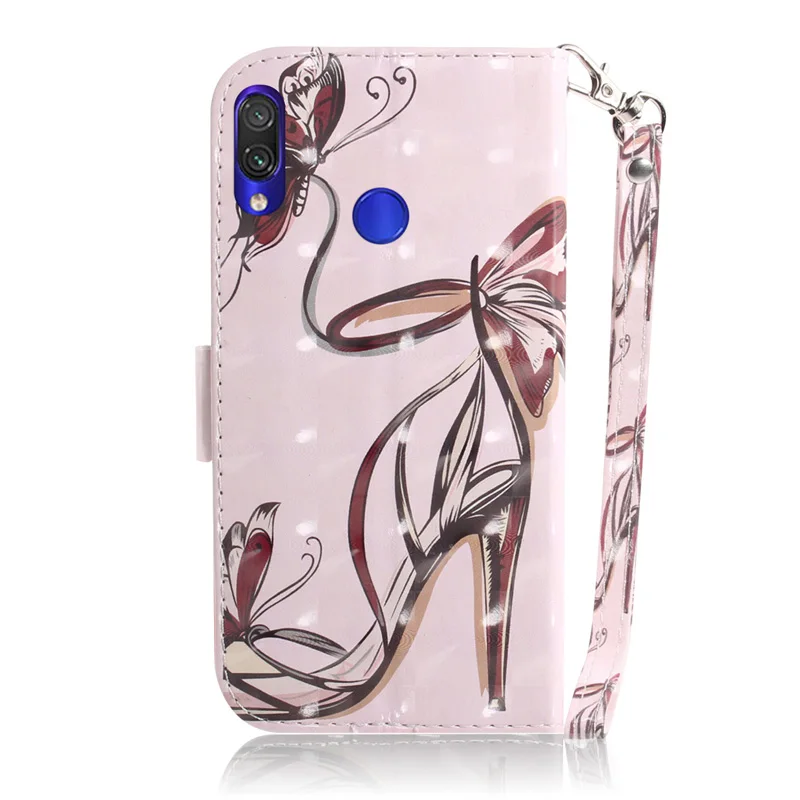 2019 Мягкий ТПУ + PU кожаный чехол для Xiaomi Redmi 7 7A Чехол Флип Мобильный телефон сумка