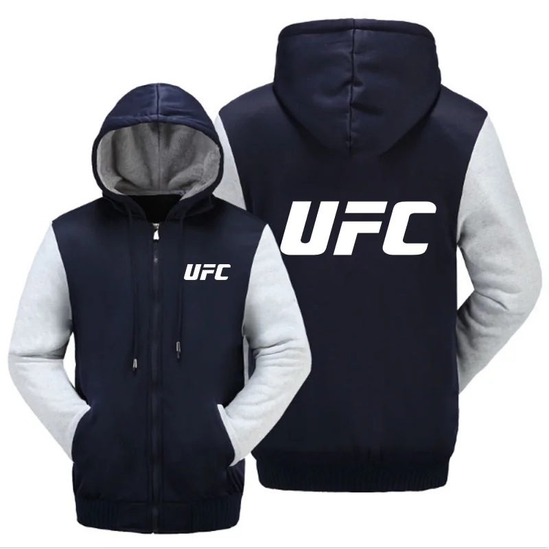 UFC Письмо печати логотип мужская куртка толстовка мужские толстовки теплое