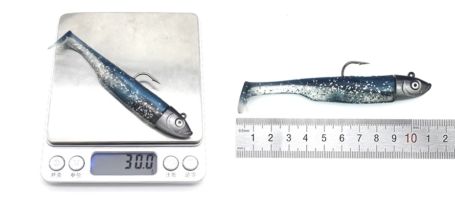 Горячая 4," Swing Shad 30 г плавающая приманка для морской рыбалки Zander Walleye приманка 2 шт. джиг-голова и мягкая виниловая Приманка Черный Гольян приманка