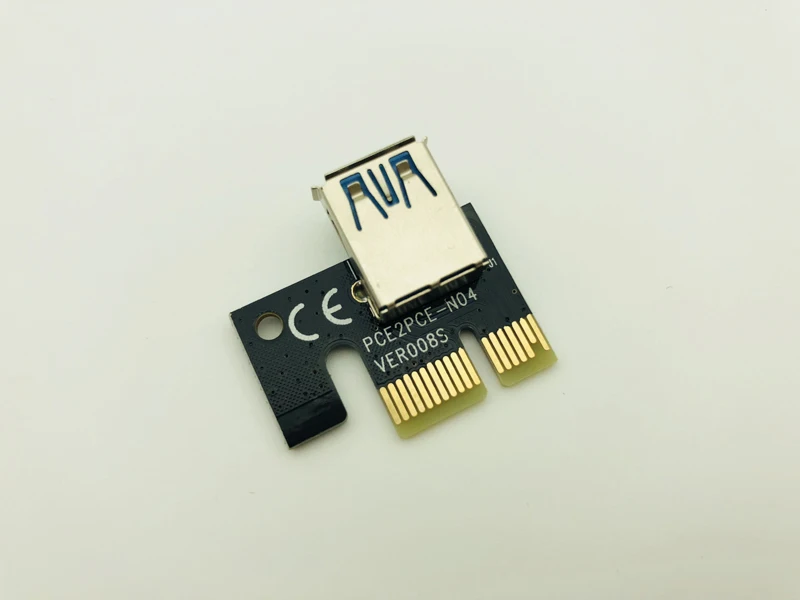 Райзер-карта 009s PCI Express Райзер с 1x на 16x PCIE Кабель USB3.0 SATA 6 контактов 4 контакта IDE Molex