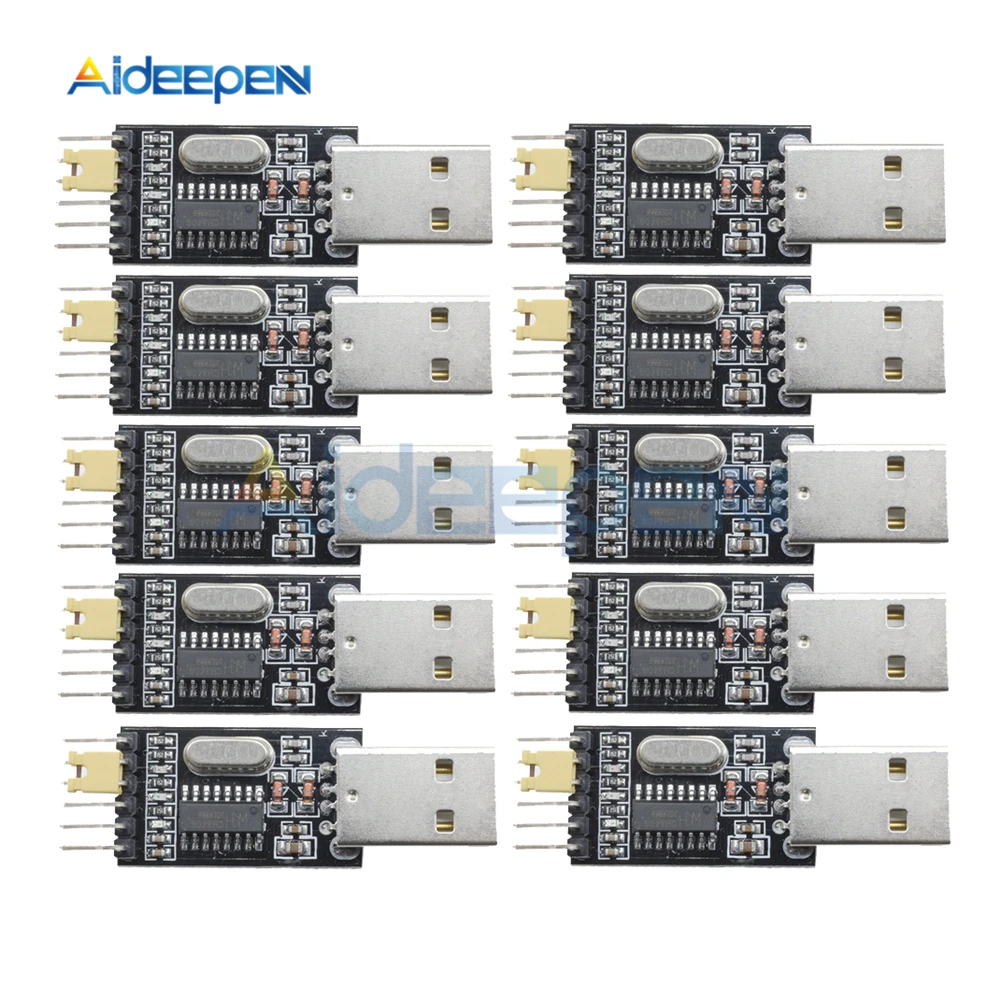 10 шт. USB в TTL преобразователь UART модуль адаптера CH340G CH340 3 В 5 замена Pl2303 CP2102|Детали и